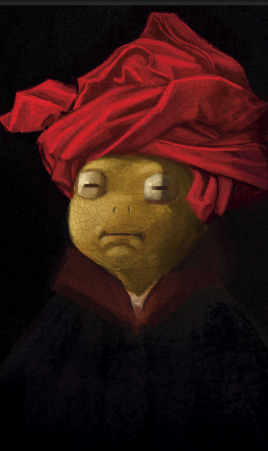 “RANA CON TURBANTE ROJO”
